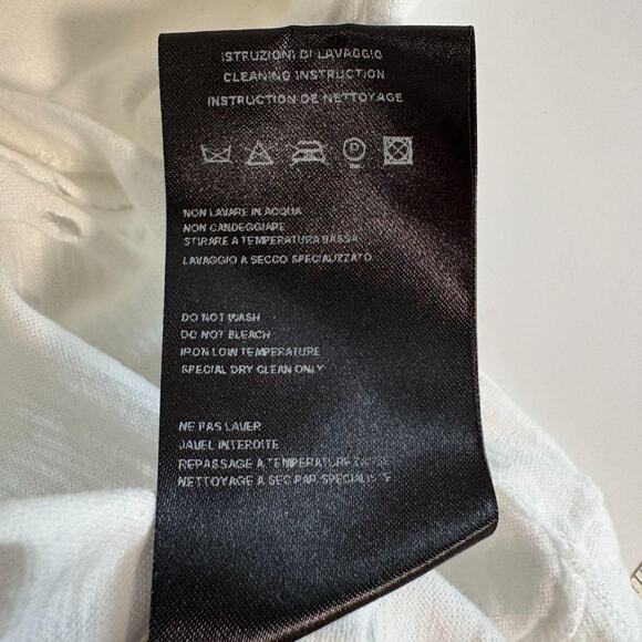 MJB Marc Jacques Burton Oversized White LS T Shirt M - Picture 7 of 8